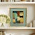 This is a new abstract color-block oil painting exploring colors and shapes. The oil painting is done on a hardboard...