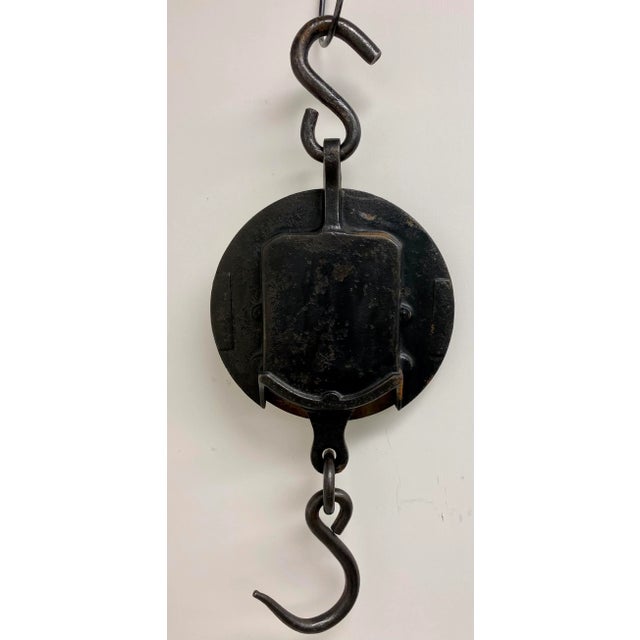 Antique Brass Salter Spring Balance Scale Model 20t With 100 Lb Capacity From England - Circa 1900 For Sale - Image 10 of 13