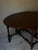 Brown Antique English Gate Leg Table - Turned Legs Drop Leaf For Sale - Image 8 of 8