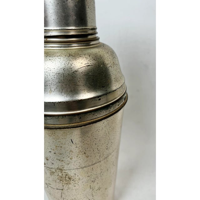 Antique Art Deco Silver Plated German Traveling Cocktail Set- 9 Pieces For Sale - Image 9 of 12