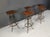 Brown Vintage Brutalist Bar Stools, 1970s, Set of 5 For Sale - Image 8 of 11