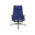 EA 124 Armchairs in Blue Fabric by Charles & Ray Eames for Vitra, Set of 4 For Sale - Image 9 of 10