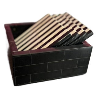 Coasters & Marble Cutting Board - Set of 4 For Sale