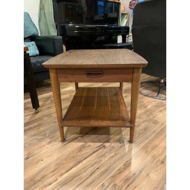 Wood 1970s Mid Century Modern Wooden End Table For Sale - Image 7 of 7