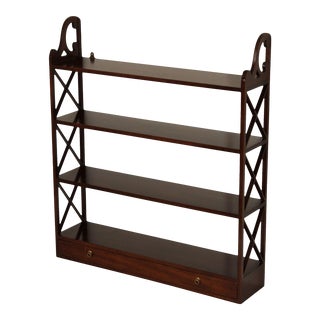 Kittinger Williamsburg Adaptation Mahogany Wall Shelf For Sale