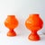 Space Age Orange Mushroom Table Lamps, 1960s, Set of 2 For Sale - Image 13 of 13