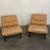 Pair of slipper side chairs in the style of Edward Wormley for Dunbar. These chairs have a simple and modern silhouette...
