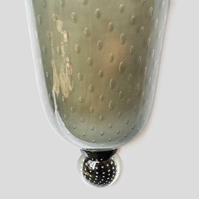 Smoke Grey Glass Wall Lights from Seguso, 1960s, Set of 2 For Sale - Image 6 of 12