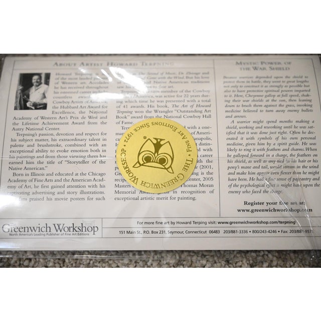 Howard Terpning “Mystic Power of the War Shield” Signed Limited Edition MasterWork Giclée Canvas, 12/55 For Sale - Image 10 of 10