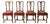 Victorian Style English Walnut Chairs, 1920s, Set of 4 For Sale