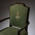 Set of Four French Art Deco Ebonized Wood and Green Upholstered Armchairs For Sale - Image 9 of 9
