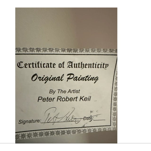 20th Century Cubist Profile Paintings by Peter Keil a Pair For Sale In New York - Image 6 of 6