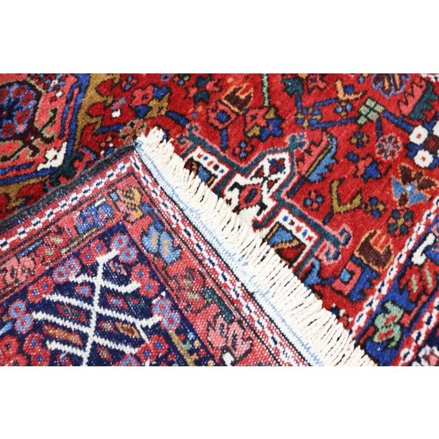 Early 20th Century Antique Persian Karaja/ Heriz Rug For Sale - Image 4 of 11