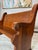 Antique Solid Mission Carved Oak Wood Church Pew Bench For Sale - Image 4 of 12