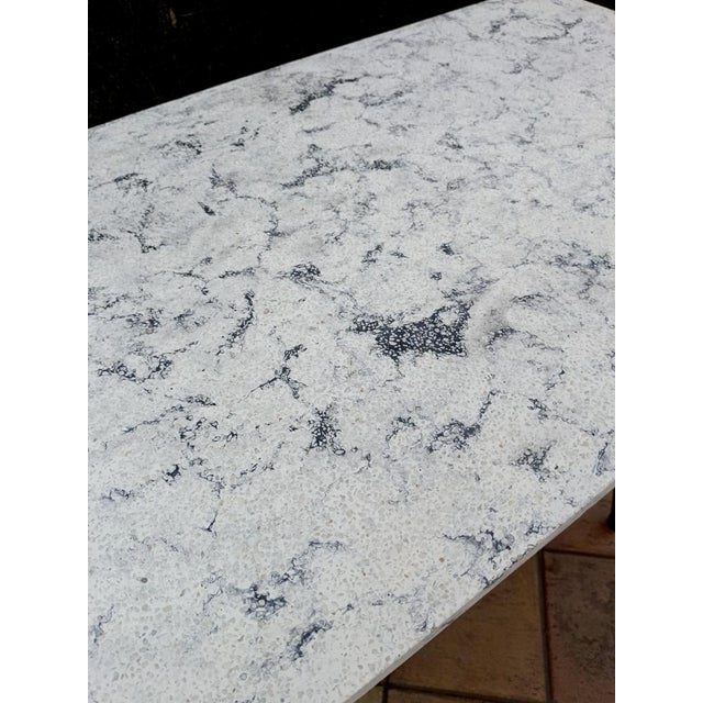 Vintage Bistro Side Table in Marble and Iron, 1930s, Set of 2 For Sale - Image 13 of 16