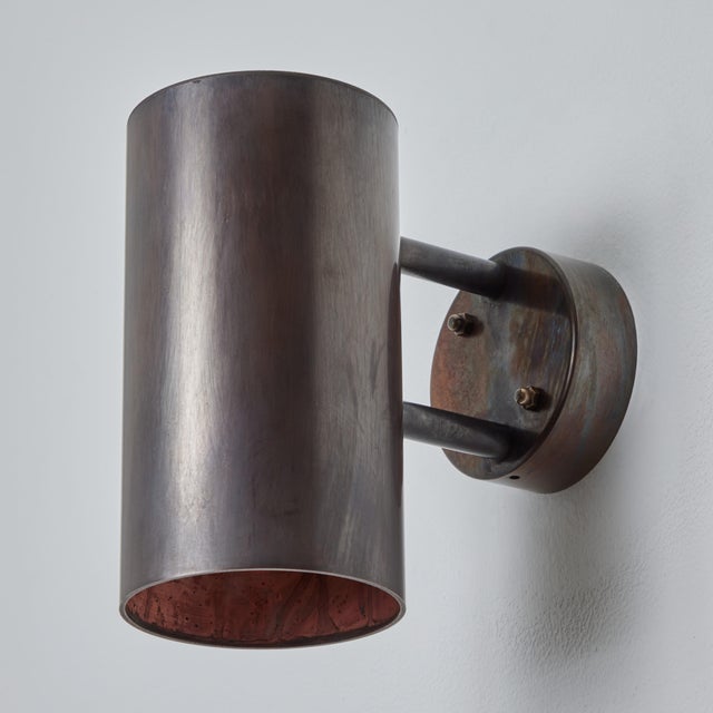 Brown Hans-Agne Jakobsson C627/110 'Rulle' Brown Patinated Outdoor Sconces - a Pair For Sale - Image 8 of 12