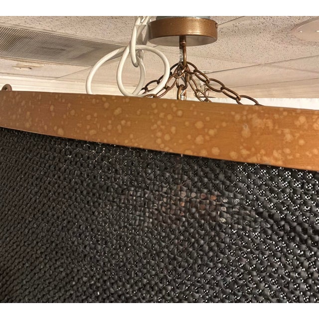 Modern Made Goods Modern Black and Gold Coco Bead Oval Patricia Chandelier For Sale - Image 3 of 6
