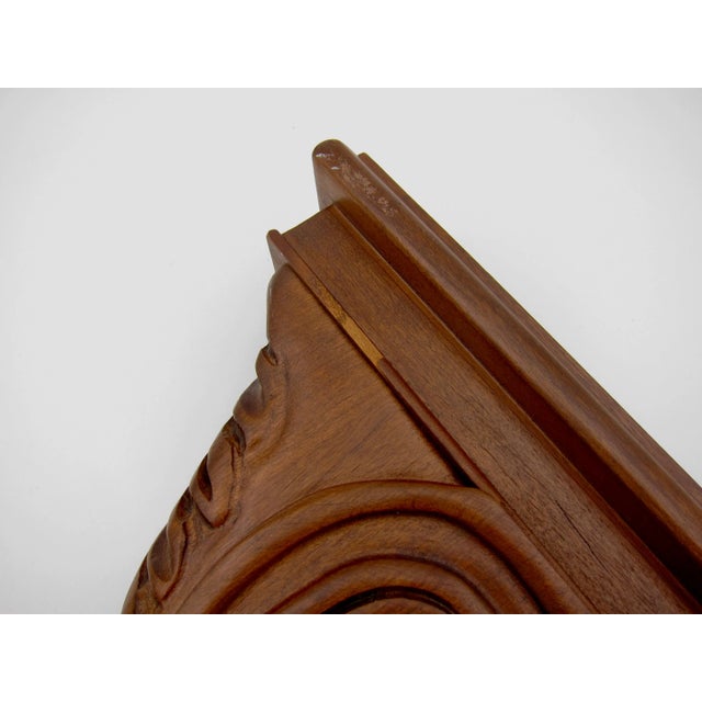 Vintage Corbel Bracket of Cherry Wood With Neoclassical Acanthus Carving For Sale - Image 12 of 13