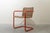 Textile Mid-Century French Orange Polychrome Tubular Steel Chair with Rush Seat, 1950s For Sale - Image 7 of 12