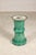 Green Antique Annamese Green Glazed Ceramic Pedestal with Floral Medallion For Sale - Image 8 of 12