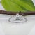 Blue Natural Montana Sapphire Ring With Earth-Mined Diamond Accents: Solid 14k Gold, Size 6.75 For Sale - Image 8 of 9