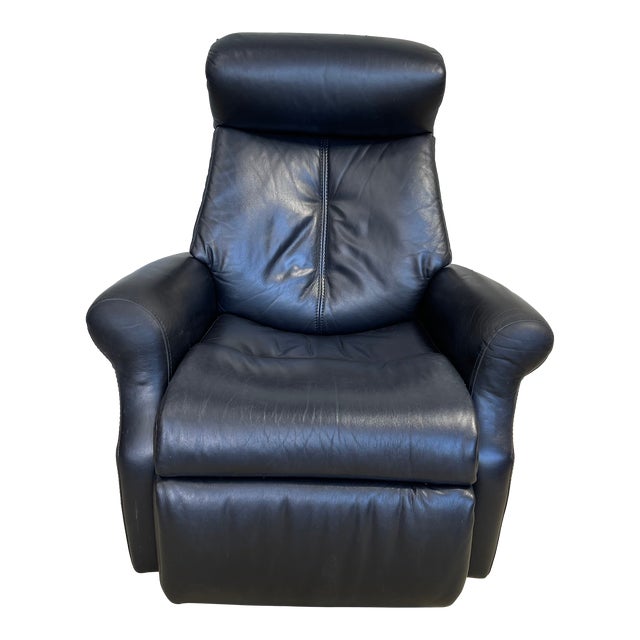 1990s Img Leather Recliner, Swivel Chair and Rocking Chair For Sale