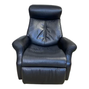 1990s Img Leather Recliner, Swivel Chair and Rocking Chair
