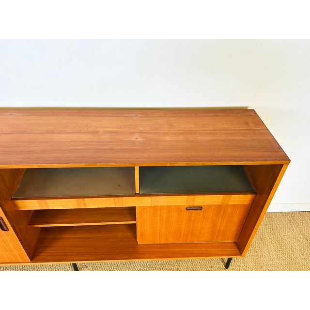 Tall Scandinavian Teak Sideboard, 1960s For Sale - Image 6 of 18