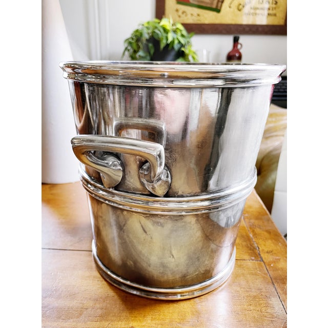 1940s Vintage Silver Champagne Bucket From Hotel Muehlebach in Kansas City For Sale - Image 5 of 8