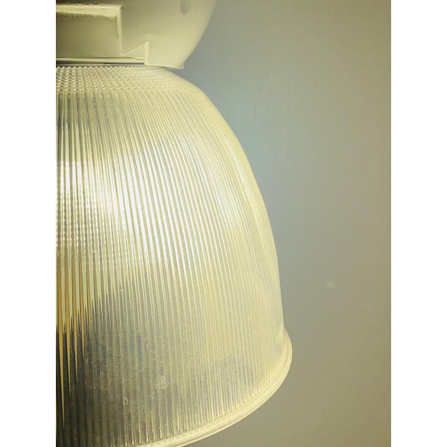 Industrial Lamp in Glass and Metal by Holophane, 1980s For Sale - Image 9 of 18