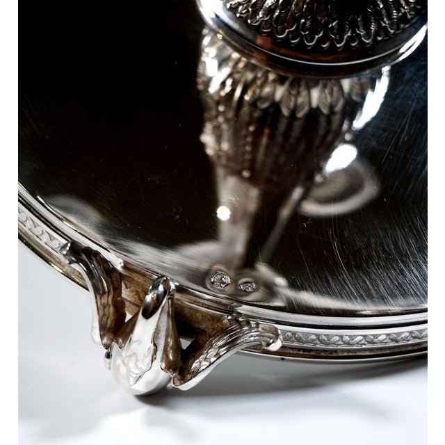 Art Deco Silver Candelabras with Palmette Decoration, Spain, 1934, Set of 2 For Sale - Image 11 of 13