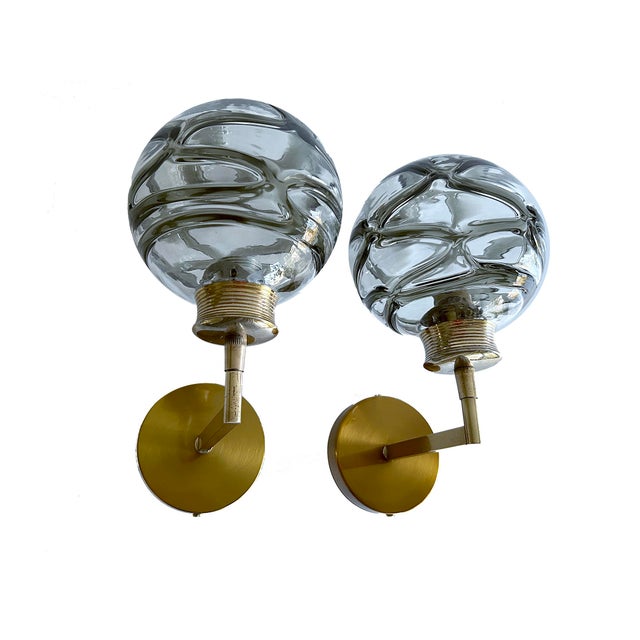 Mid-Century Modern Murano Glass Sconces from Doria Leuchten, 1970s, Set of 2 For Sale - Image 9 of 18