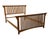 MICHAEL HOWARD Oak Contemporary Mission Style Queen Size Bed 48" High 73" Wide 84.5" Deep Mattress Area: 61" Wide x 81"...