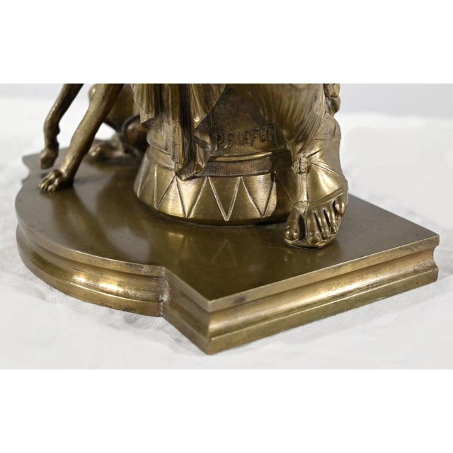 Peiffer, Diana the Hunter, Late 19th Century, Bronze For Sale - Image 14 of 18
