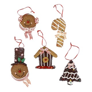 Vintage Gingerbread Christmas Ornaments For Sale