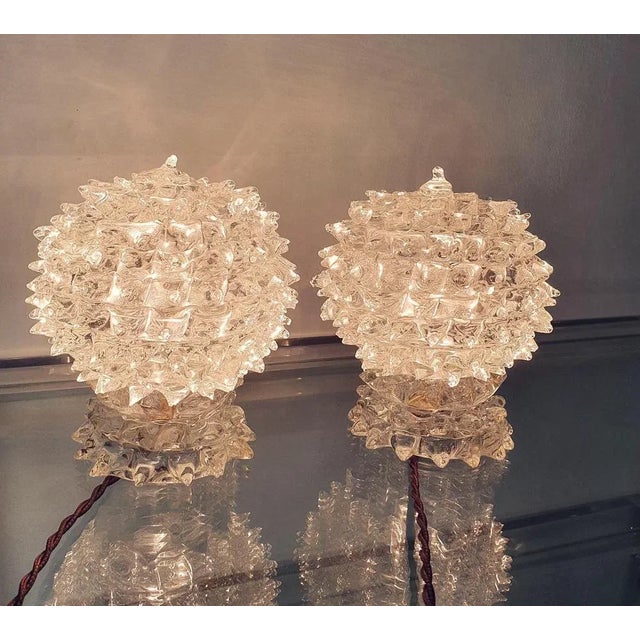 1940s Table Lamps from Barovier and Toso Rostrato, 1940s, Set of 2 For Sale - Image 5 of 11