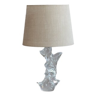 Mid-Century Modern Glass Table Lamp, 1960 For Sale