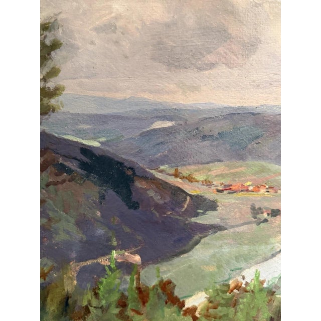 Helene Meyer, Landscape Composition, Oil Painting on Canvas For Sale - Image 10 of 13