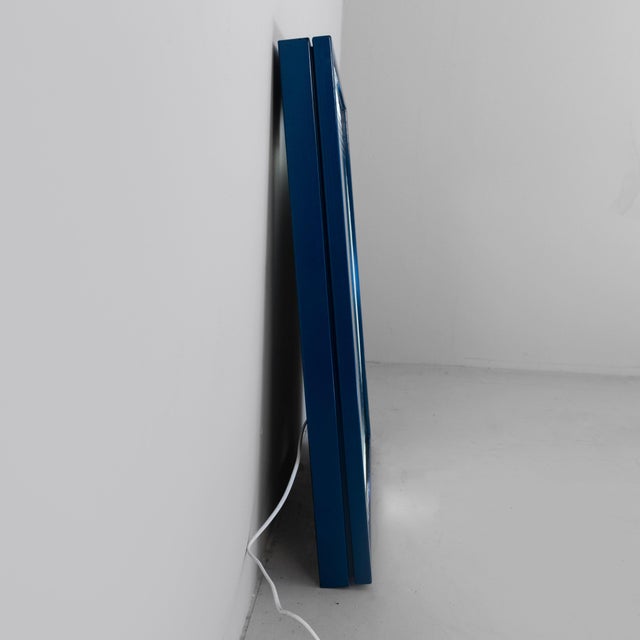 Black Brama Mirror by Gianni Celada for Fontana Arte, 1970s For Sale - Image 5 of 15