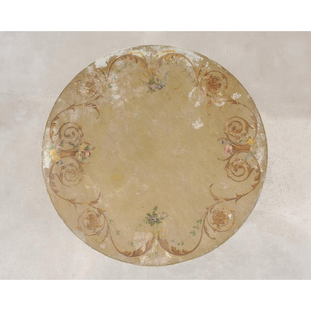 19th Century Venetian Painted Center Table With Scalloped Apron For Sale - Image 4 of 18