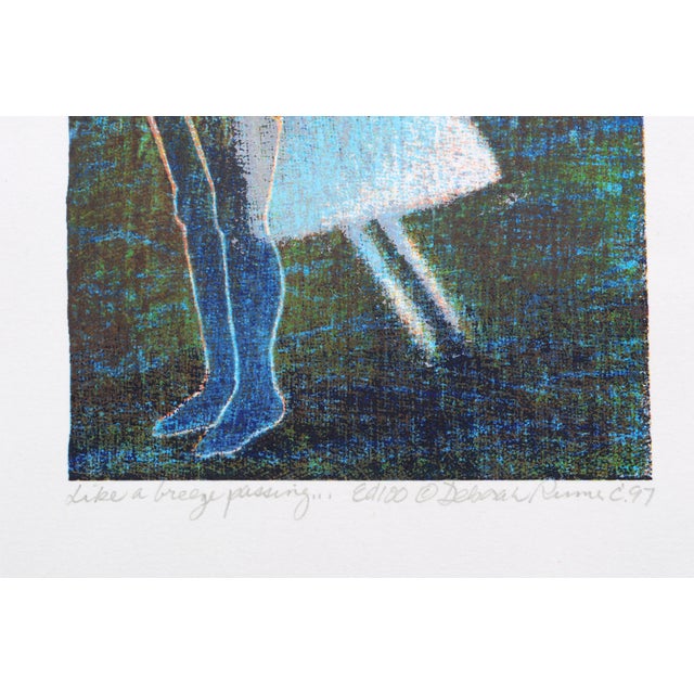 Contemporary Deborah Rumer "Like a Breeze Passing" Print and Poem 1997 For Sale - Image 3 of 4