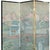 Early 20th Century Chinese Six Panel Floor Screen. This elegant Chinese folding screen presents in two three-panel...