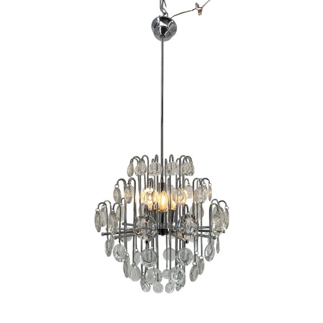 Space Age Chandelier by Oscar Torlascoy, 1970s For Sale