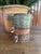 Handbuilt Textured Ceramic Vase: Green Brown Glaze Studio Pottery Sculpture For Sale - Image 4 of 12