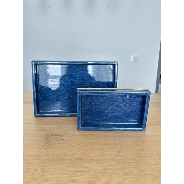 Large and Small Trays from Mike & Ally, USA, 2010s, Set of 2 For Sale - Image 6 of 6