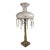 19th Century American Victorian Brass Astral Lamp With Frosted Glass Shade For Sale