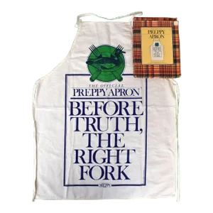 The Official Preppy Apron Before Truth, the Right Fork, Circa 1981