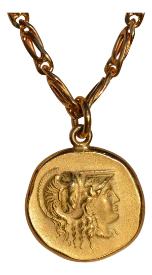 The New London: 22 Karat Gold Necklace with Soldier Pendant