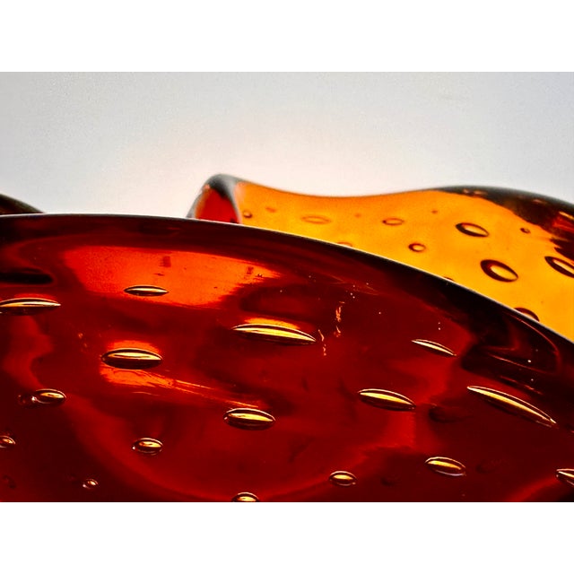 Small Bullicante Murano Glass Art Bowl or Ashtray by Carlo Scarpa for Venini, Italy, 1950s For Sale - Image 11 of 15