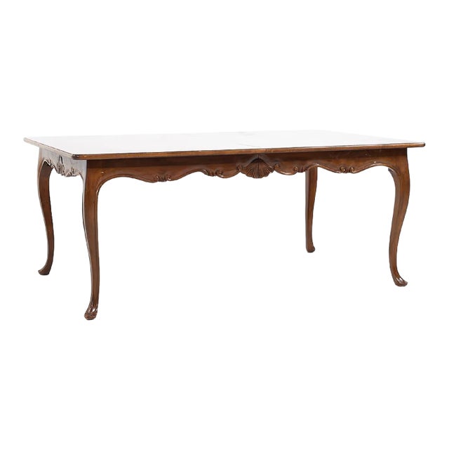 Baker Furniture Collectors Edition Oak Parquet Expanding Dining Table With 3 Leaves For Sale